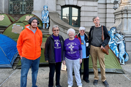 Rhode Island Sisters Protest On Behalf Of Unhoused People 